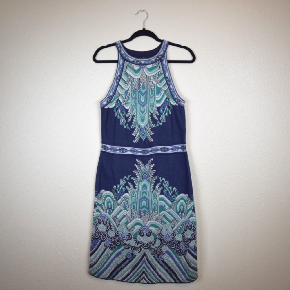 PERUVIAN CONNECTION Blue Dress, L